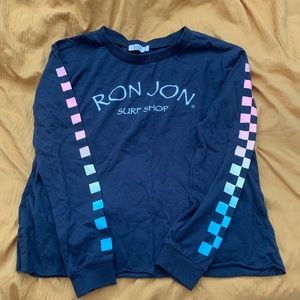 Small Ron Jon Surf Shop Cropped Long Sleeve Tee
